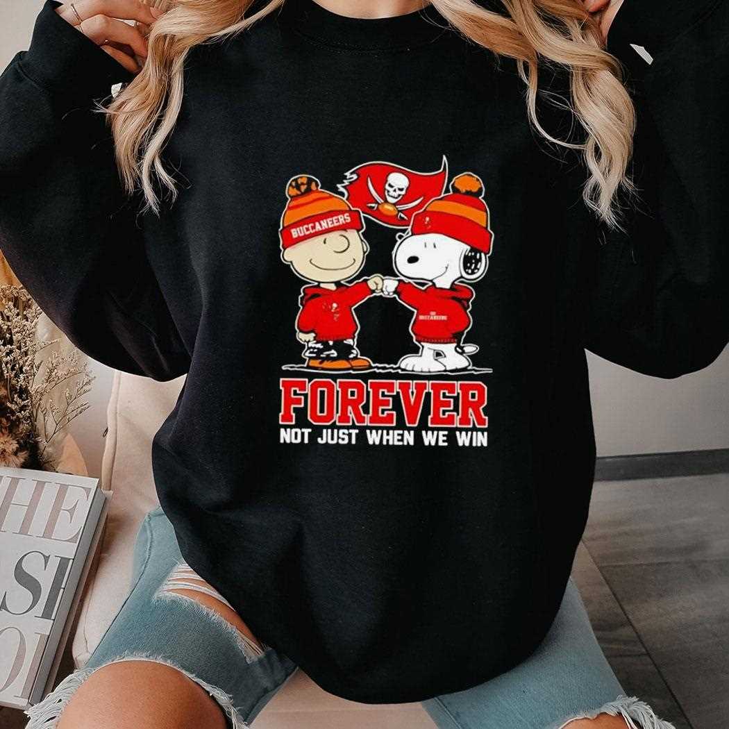 Tampa Bay Buccaneers Charlie Brown And Snoopy Forever Not Just When We Win Tee Tampa Bay Buccaneers Charlie Brown And Snoopy Forever Not Just When We Win Tee