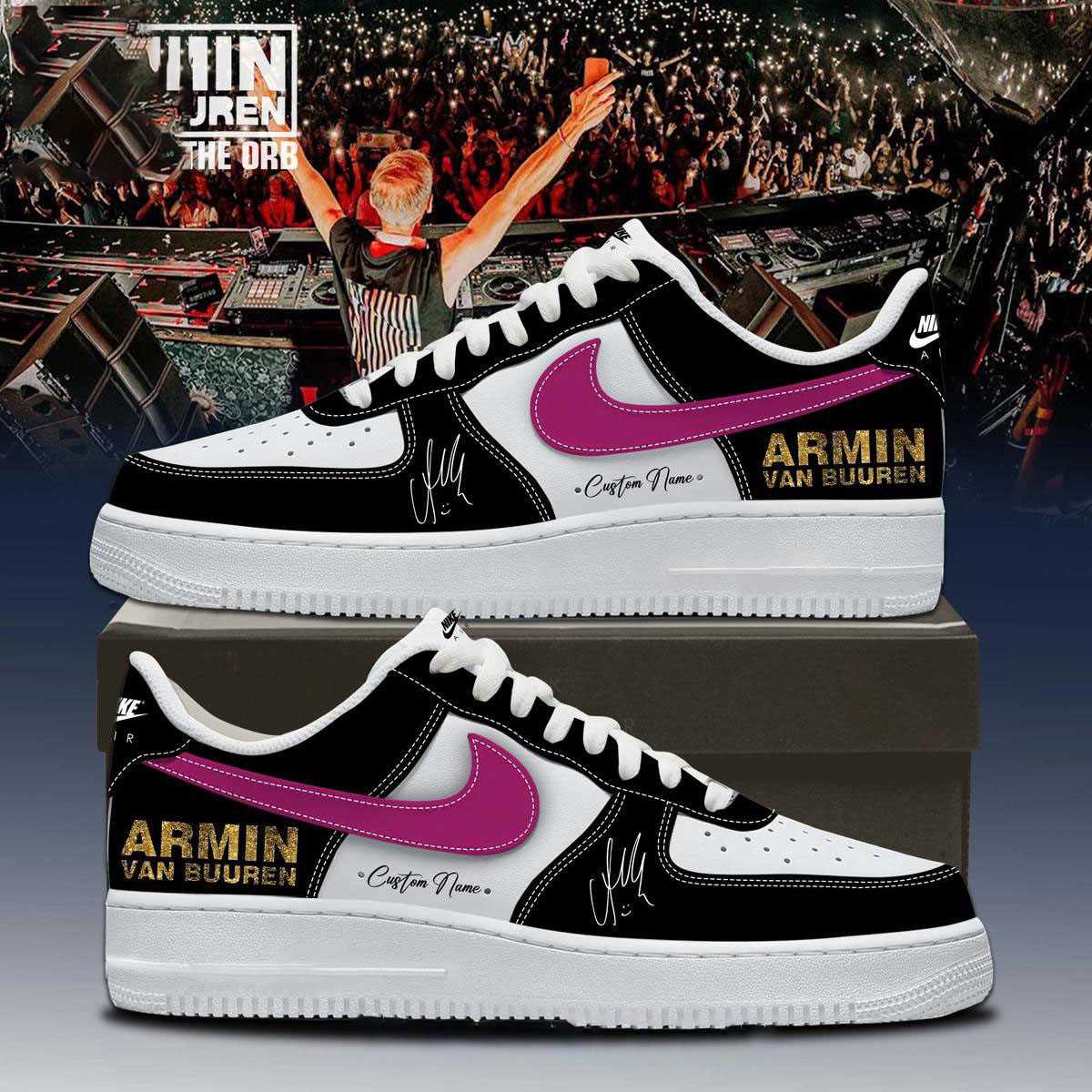 Armin Van Buuren 2026 Present The Orb Custom Name Air Force 1 Shoes
