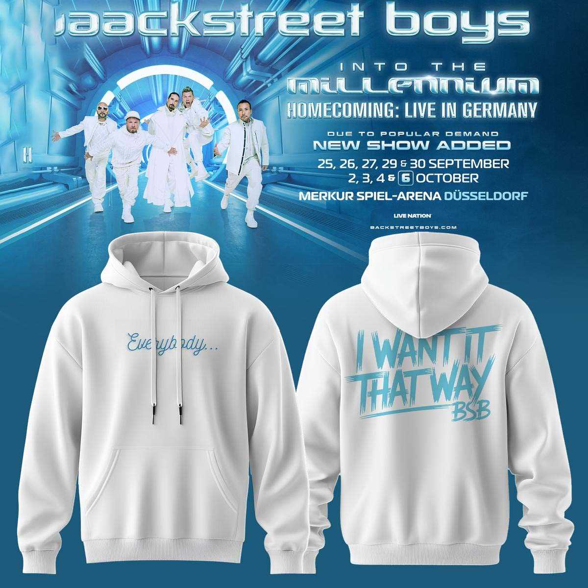 Backstreet Boys Into The Millennium Tee Hoodie Backstreet Boys Into The Millennium Tee Hoodie