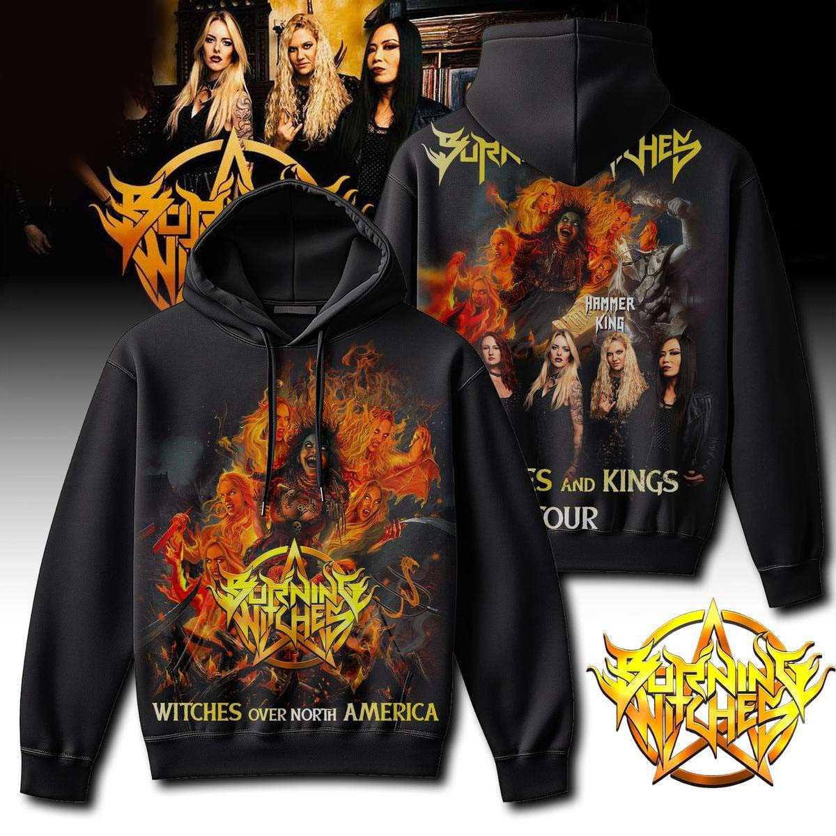 Burning Witches Witches And Kings Tour Tee Hoodie