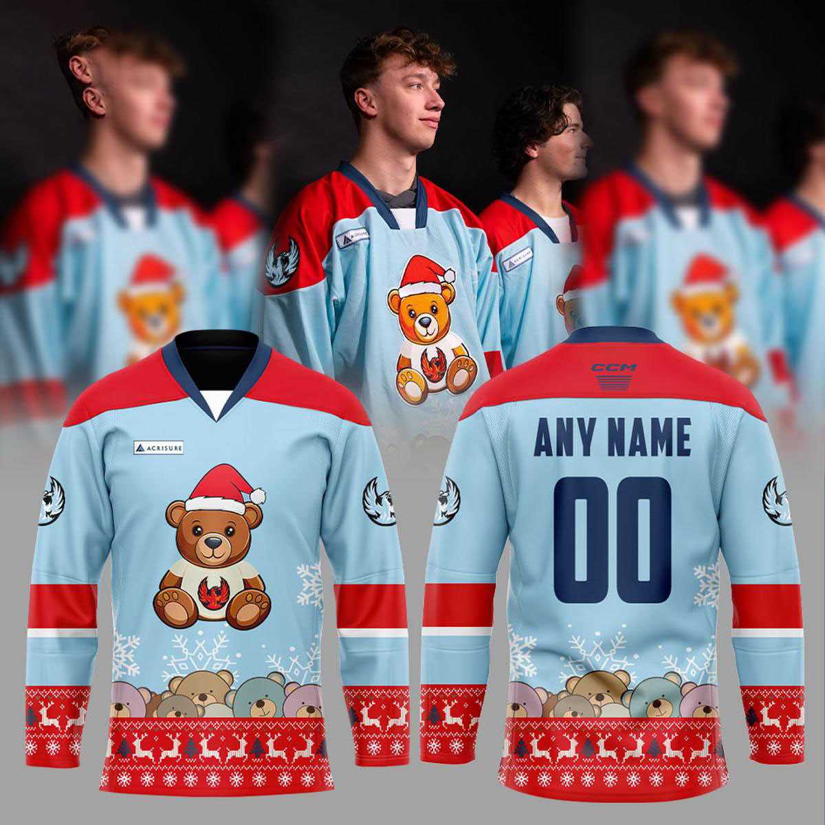 Coachella Valley Firebirds X Teddy Bear Toss 2025 Hockey Jersey