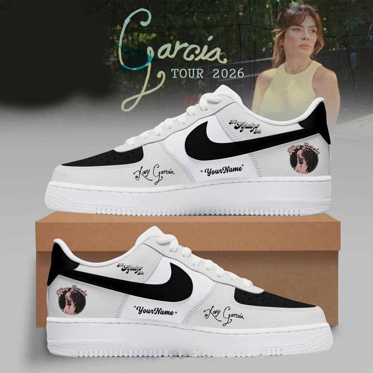 Kany Garcia Us And Uk Tour 2026 Custom Name Air Force 1 Shoes
