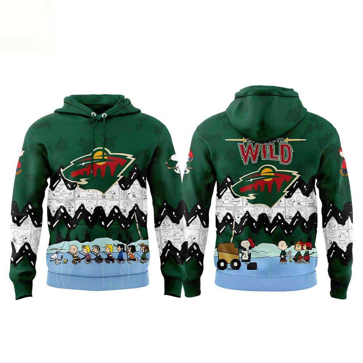 Minnesota Wild X Peanuts Night 2026 Tee Hoodie Minnesota Wild X Peanuts Night 2026 Tee Hoodie