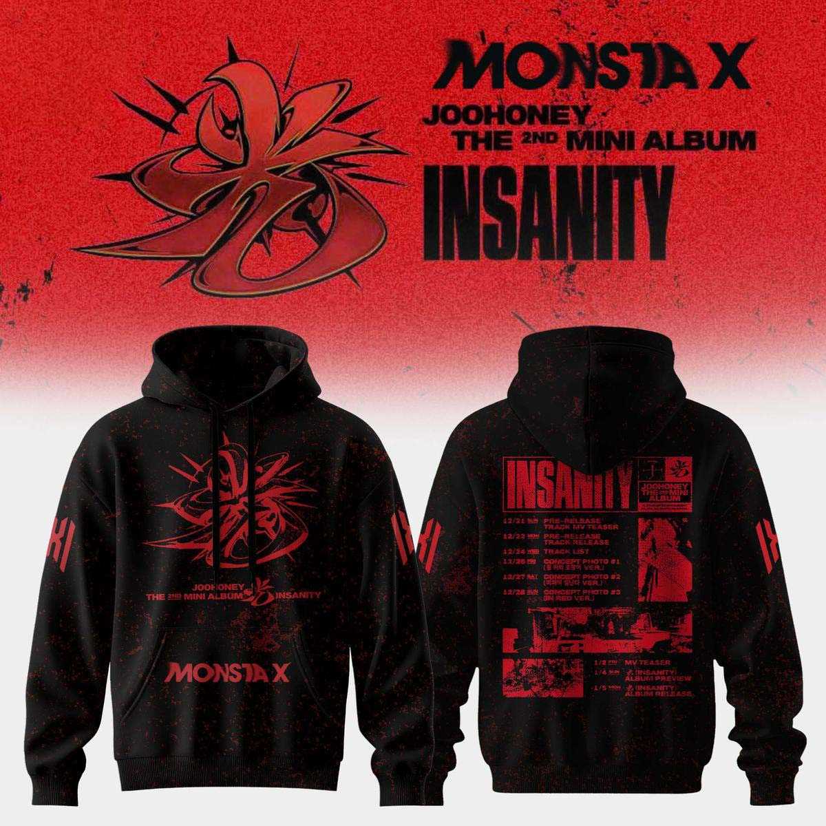 Monsta X 2nd Mini Album Insanity Hoodie