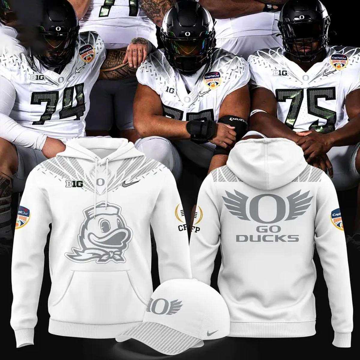 Oregon Ducks Football Orange Bowl Game 2026 Go Duck Tee Hoodie