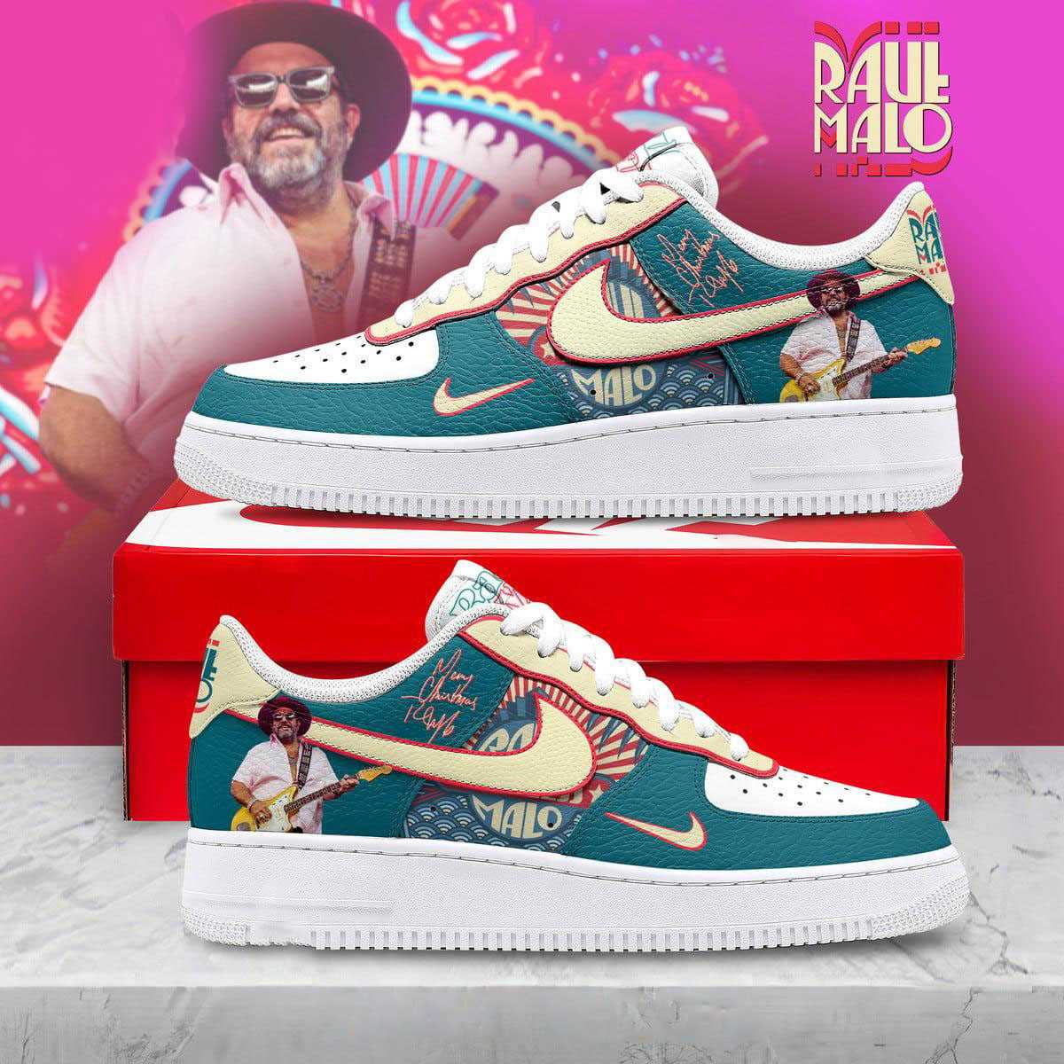 Philadelphia Eagles Grateful Dead 60th Anniversary Custom Name Air Force 1 Shoes