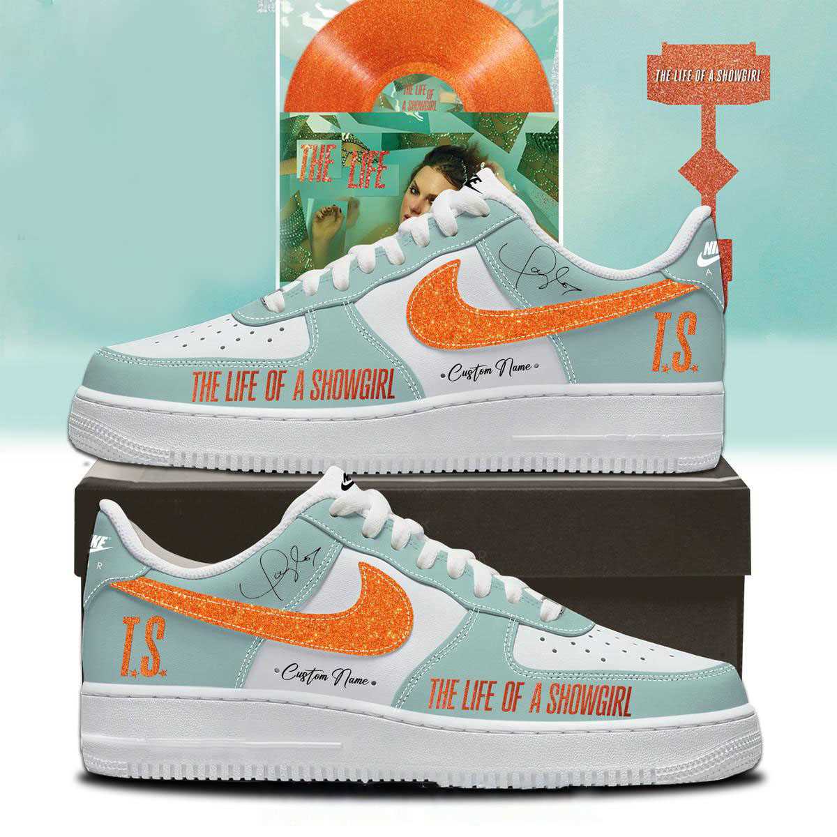 Taylor Swift 1989-2026 The Journey Of An Icon Custom Name Air Force 1 Shoes