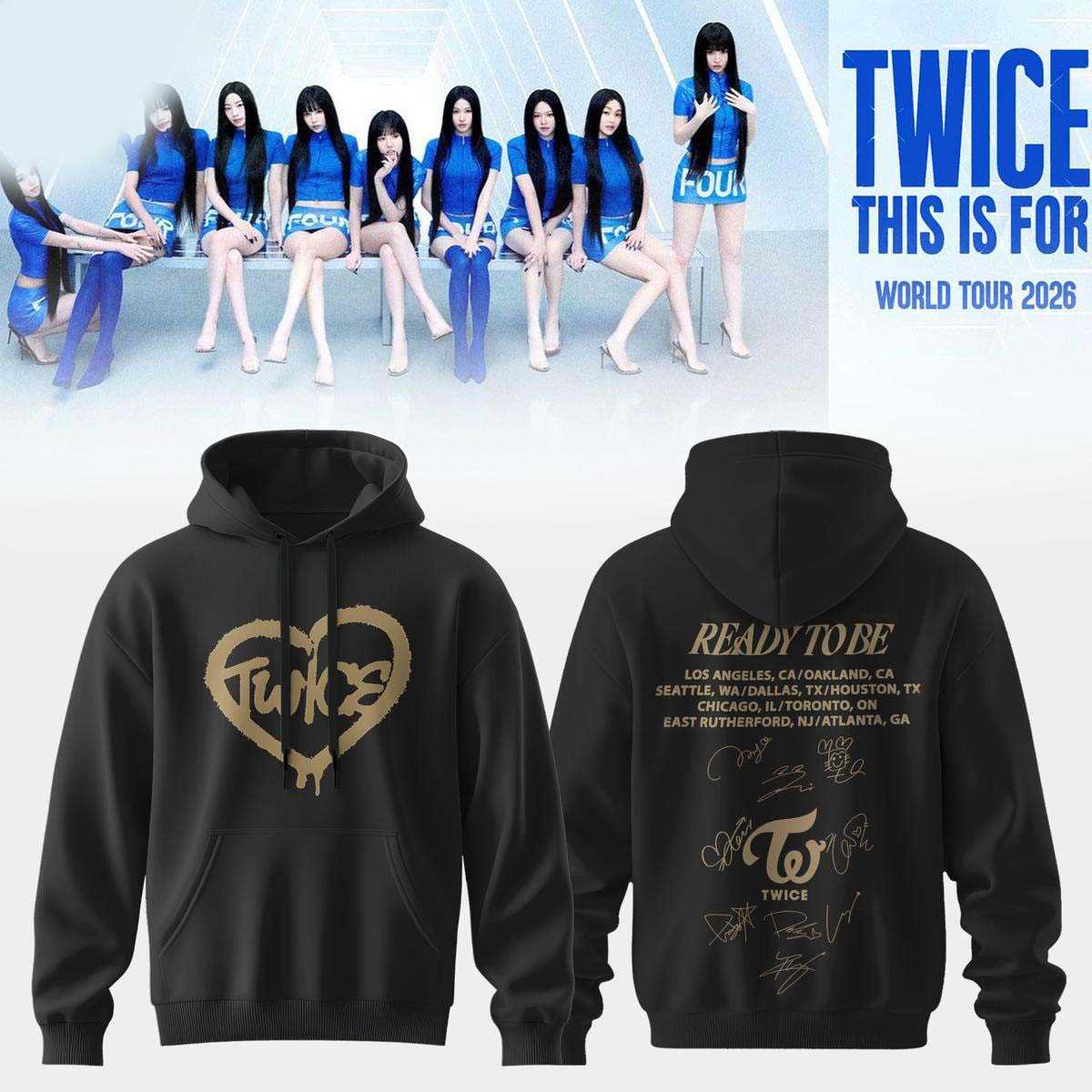 Twice This Is For World Tour 2026 Hoodie Twice This Is For World Tour 2026 Hoodie