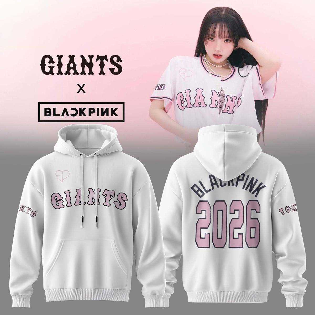 Yomiuri Giants X Blackpink 2026 Tee Hoodie