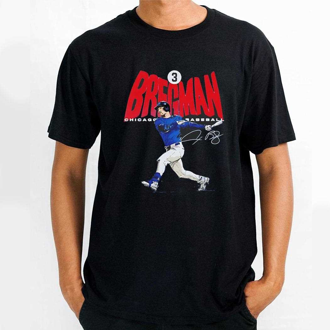 Alex Bregman Chicago Cubs Baseball Comic Graphic Tee Alex Bregman Chicago Cubs Baseball Comic Graphic Tee
