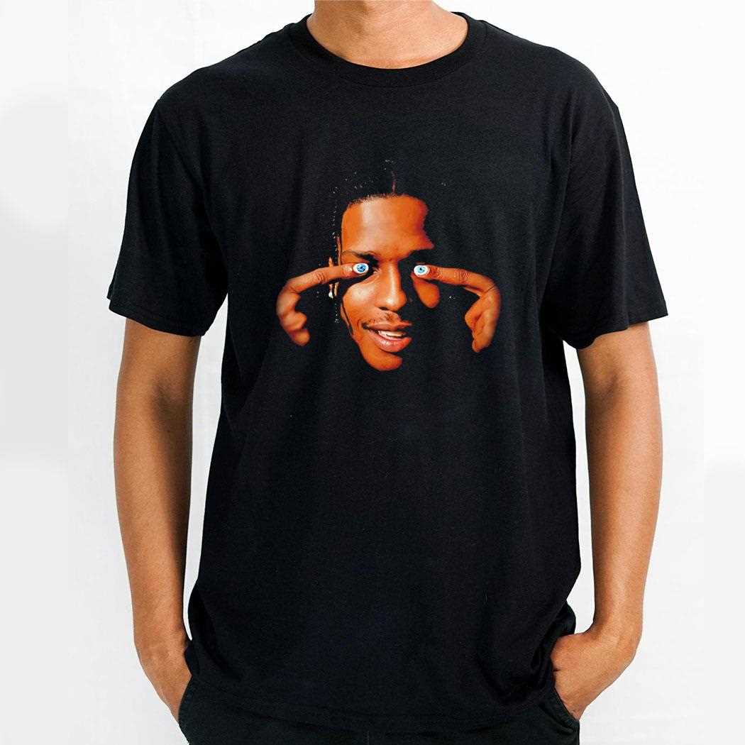Asap Rocky Rapper Star Big Head Graphic Tee