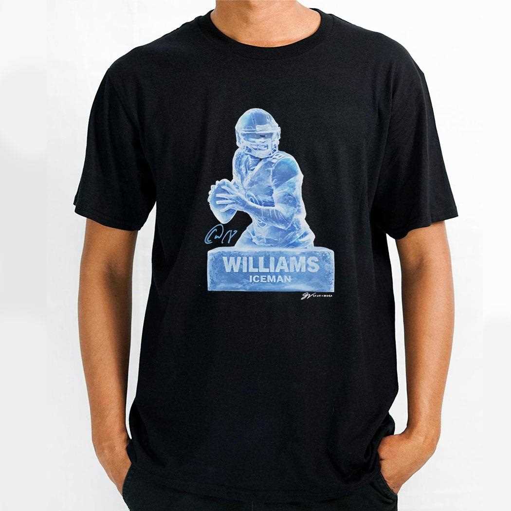 Caleb Williams Chicago Bears Iceman Sculpture Tee