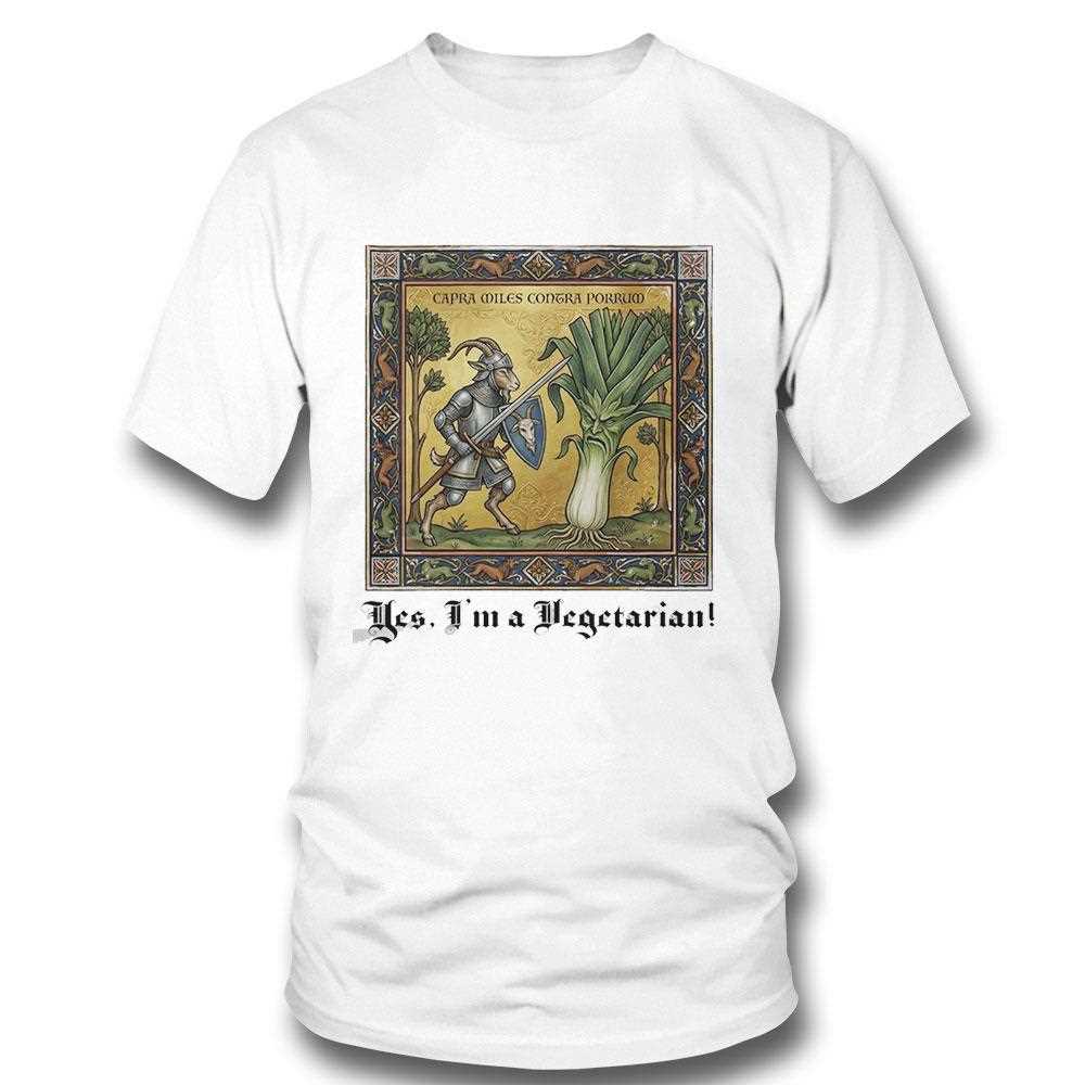 Capra Miles Contra Porrum Yes Im A Vegetarian Tee Capra Miles Contra Porrum Yes Im A Vegetarian Tee