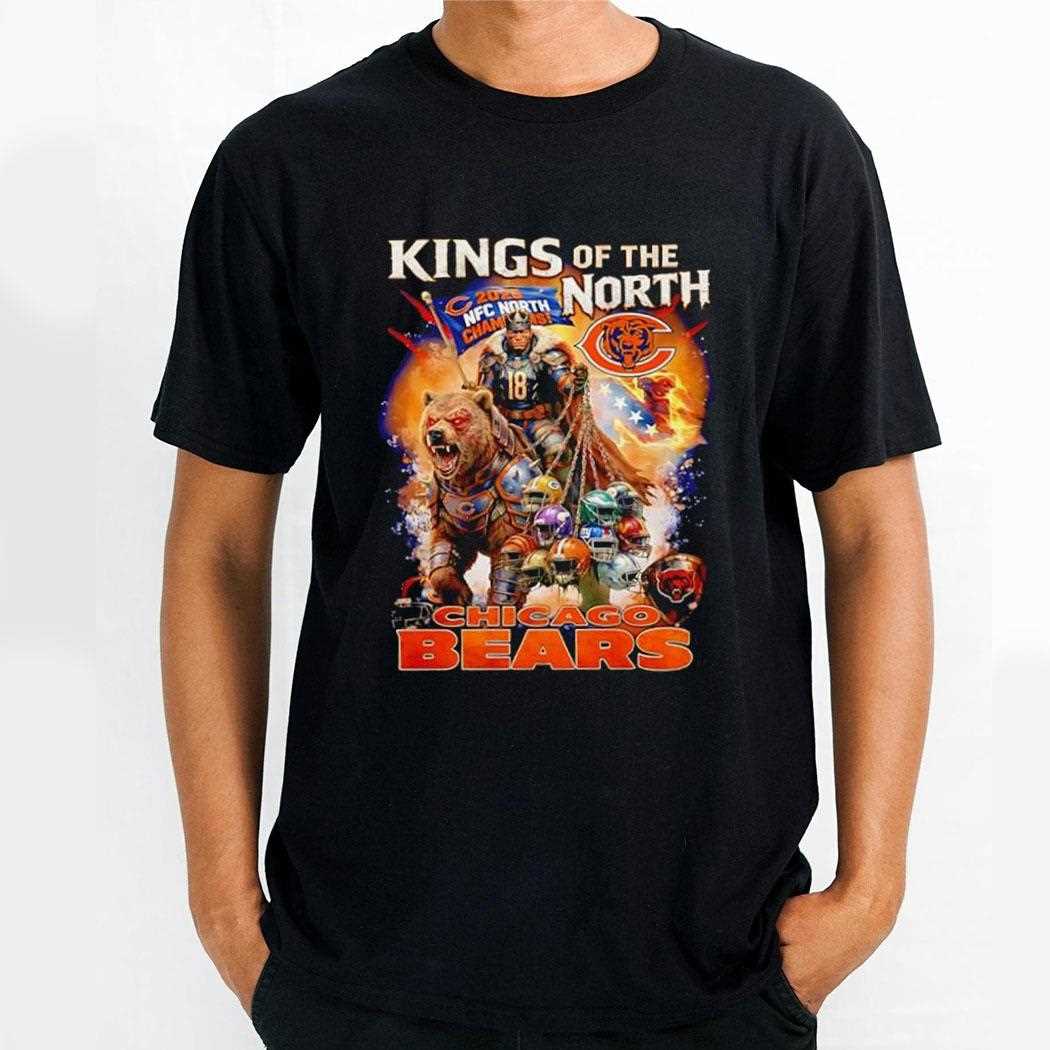 Chicago Bears King Of The North 2025 Nfc North Champions Tee