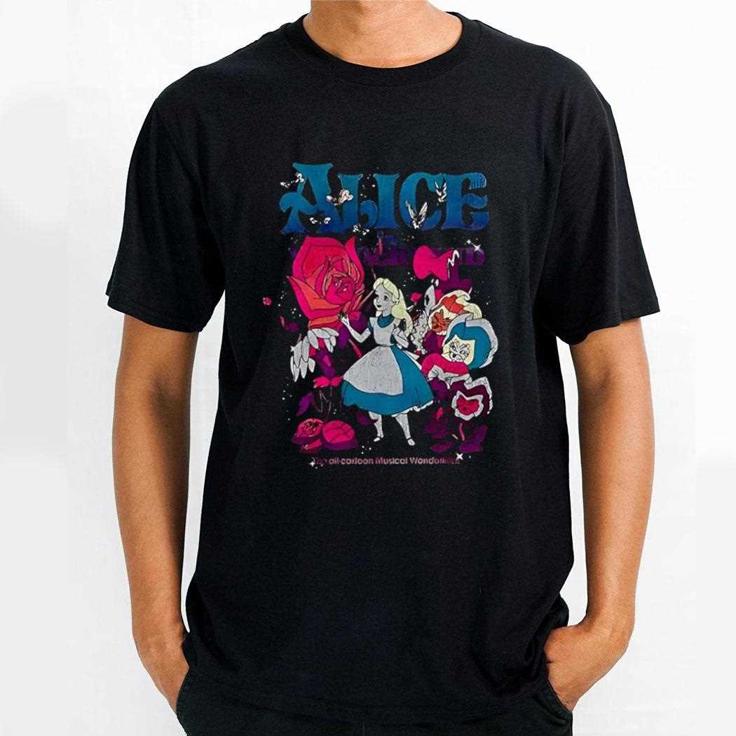 Disney Alice In Wonderland Technicolor Wonderland Retro Tee