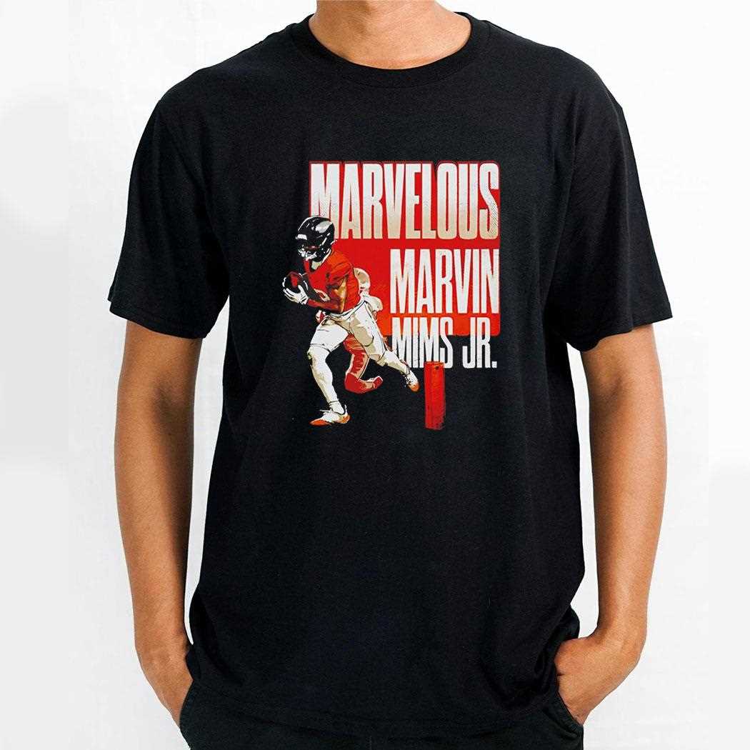 Marvin Mims Jr Denver Broncos Marvelous Tee