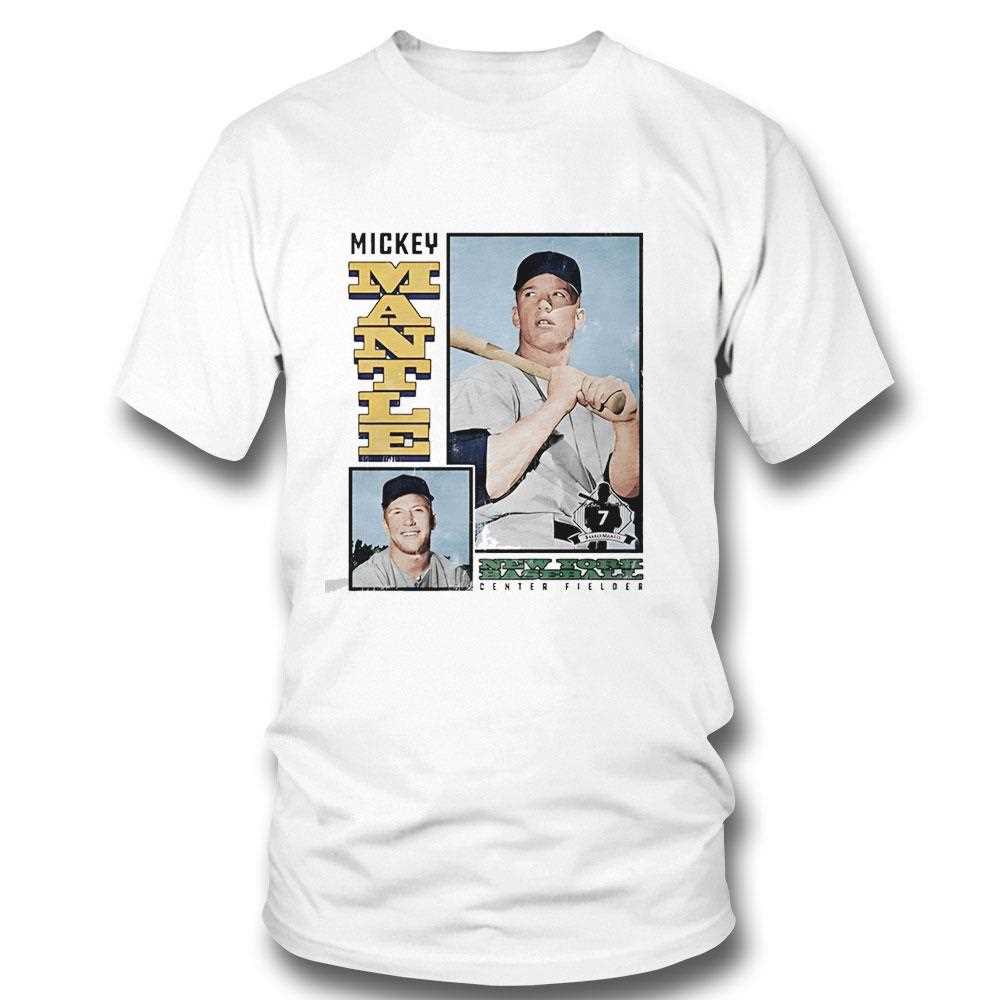 Mickey Mantle New York Yankees Card Vintage Tee