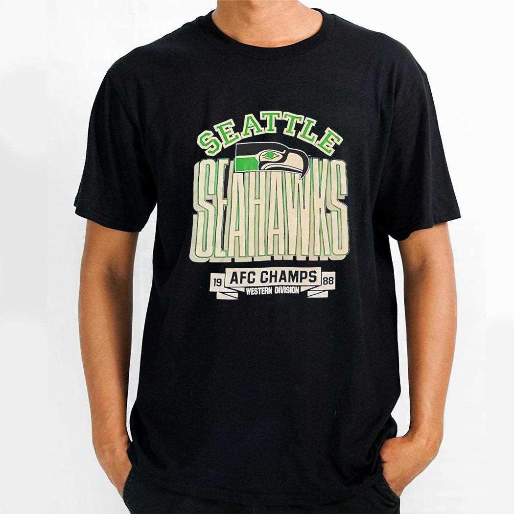 Seattle Seahawks 1988 Afc Champions Western Division Tee