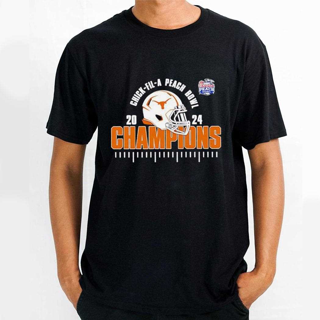 Texas Longhorns Is The 2024 Chick-fil-a Peach Bowl Champions Tee