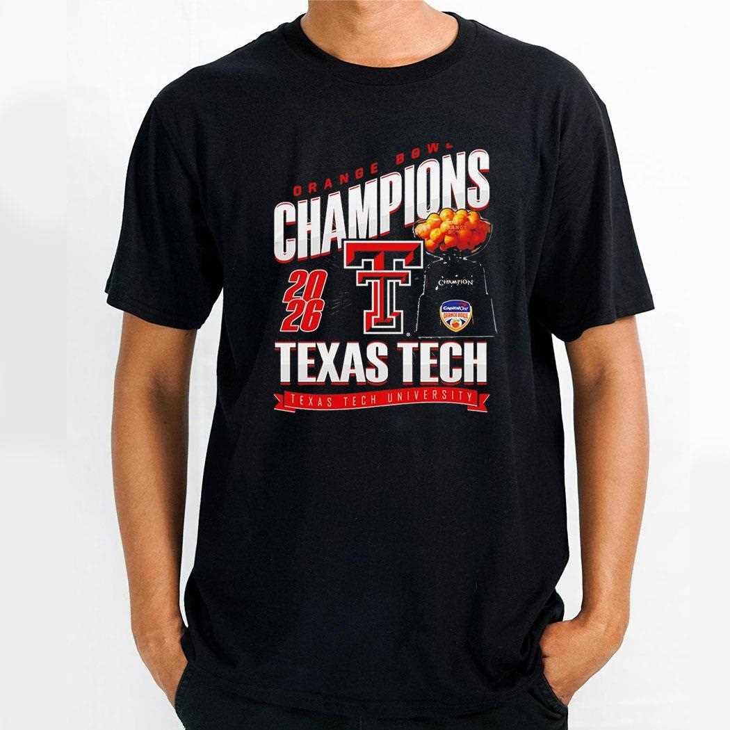 Texas Tech Red Raiders Orange Bowl Champions 2026 Tee