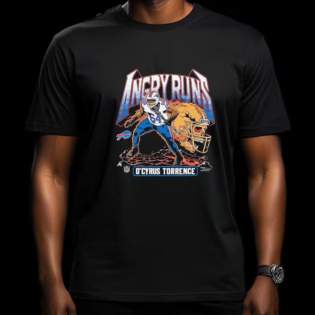 Angry Runs Buffalo Bills Ocyrus Torrence Tee