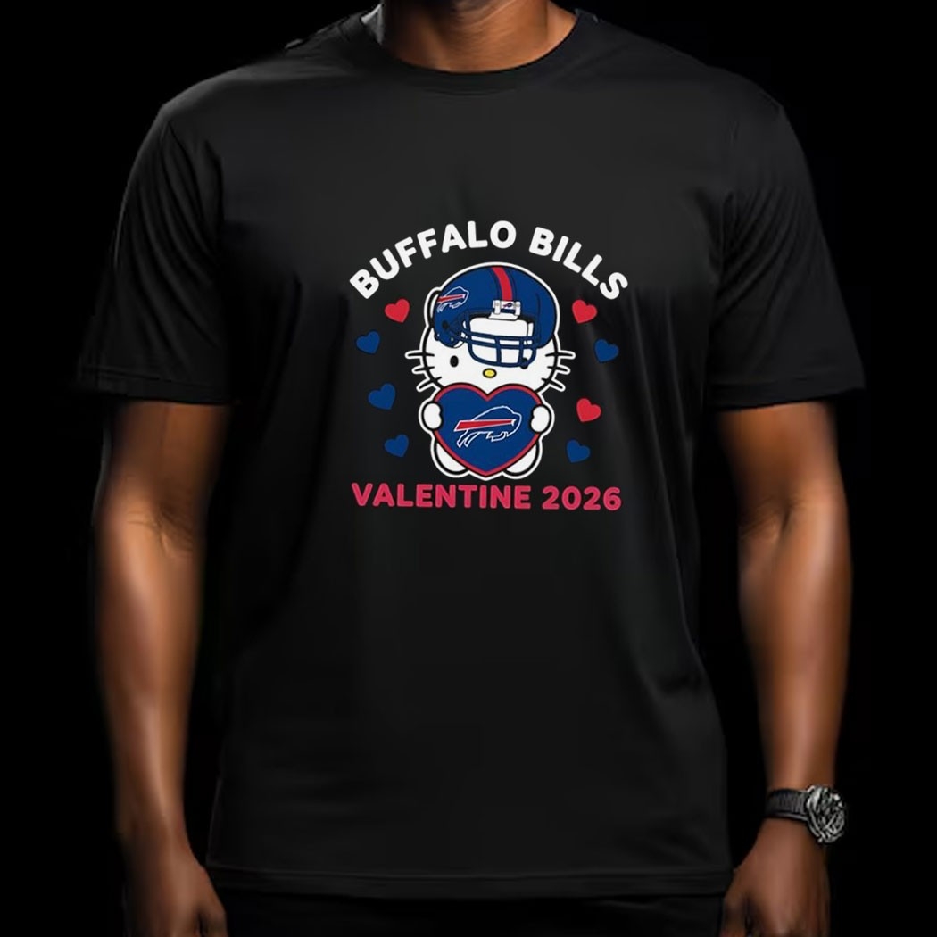 Buffalo Bills Hello Kitty Valentine Cute 2026 Tee