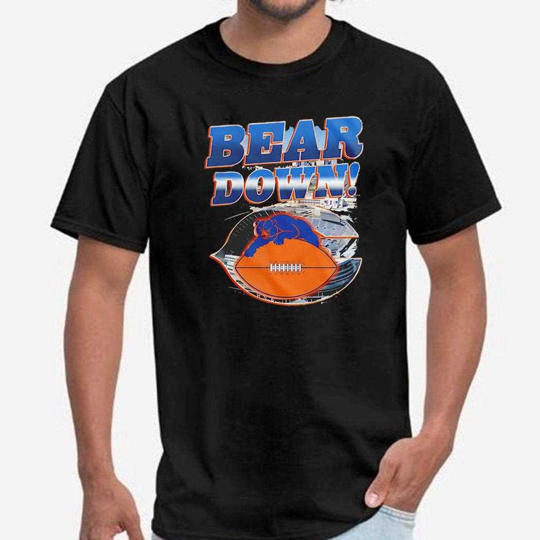 Caleb Williams Chicago Bears Nfl Football Bear Down Vintage Tee