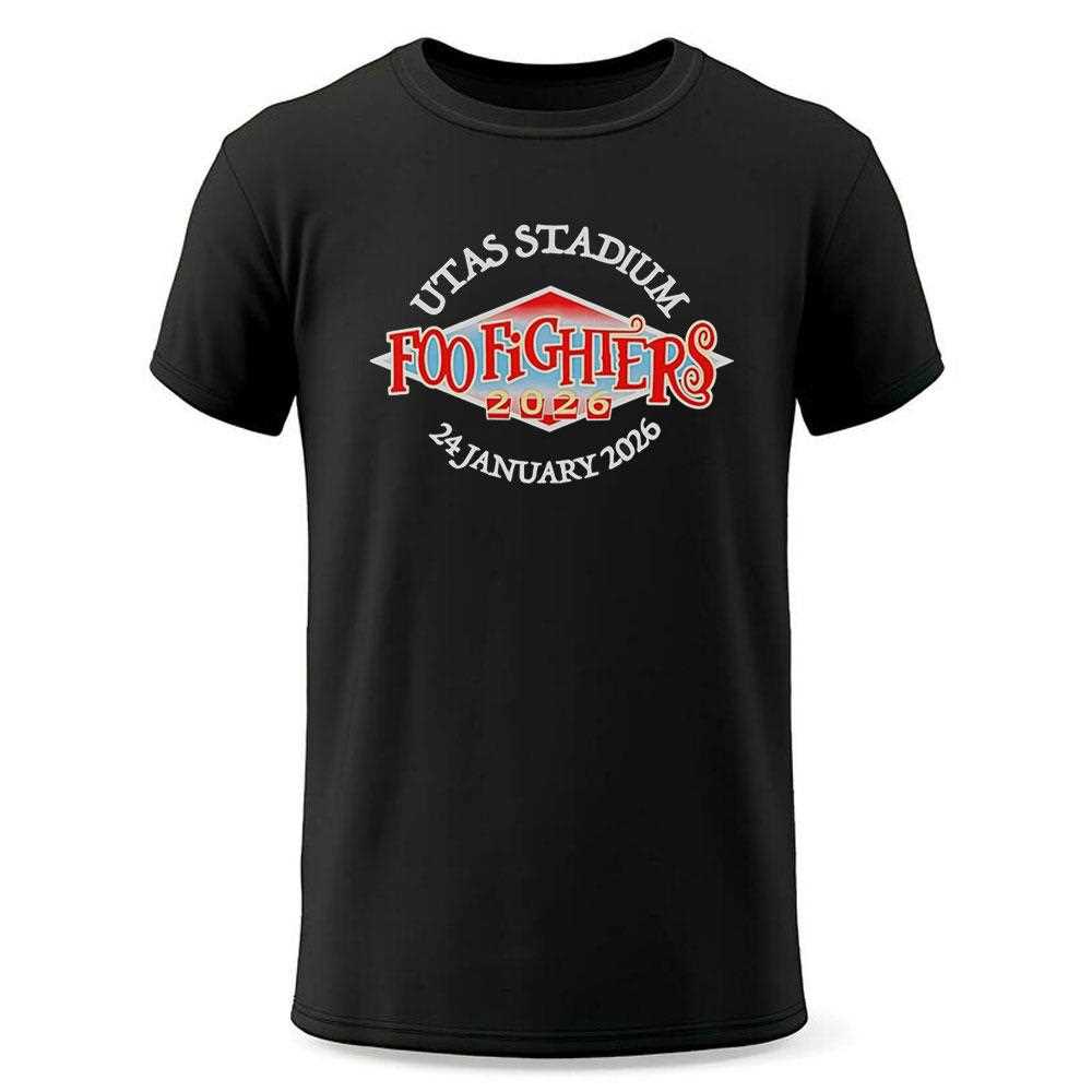 Foo Fighters Utas Stadium Tasmania Jan 24 2026 Tee Foo Fighters Utas Stadium Tasmania Jan 24 2026 Tee