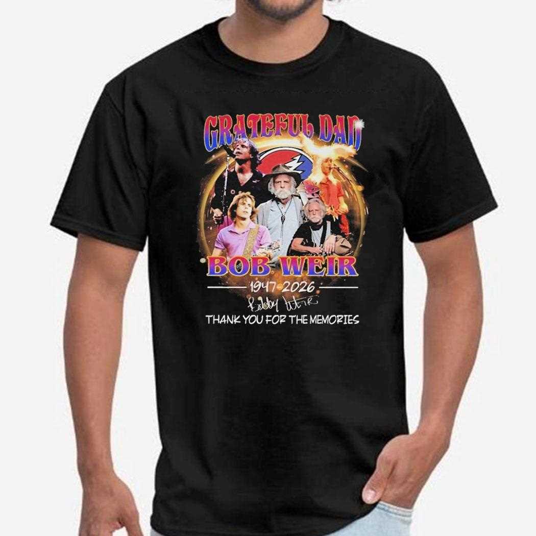 Grateful Dead Bob Weir 1947-2026 Memories Tee