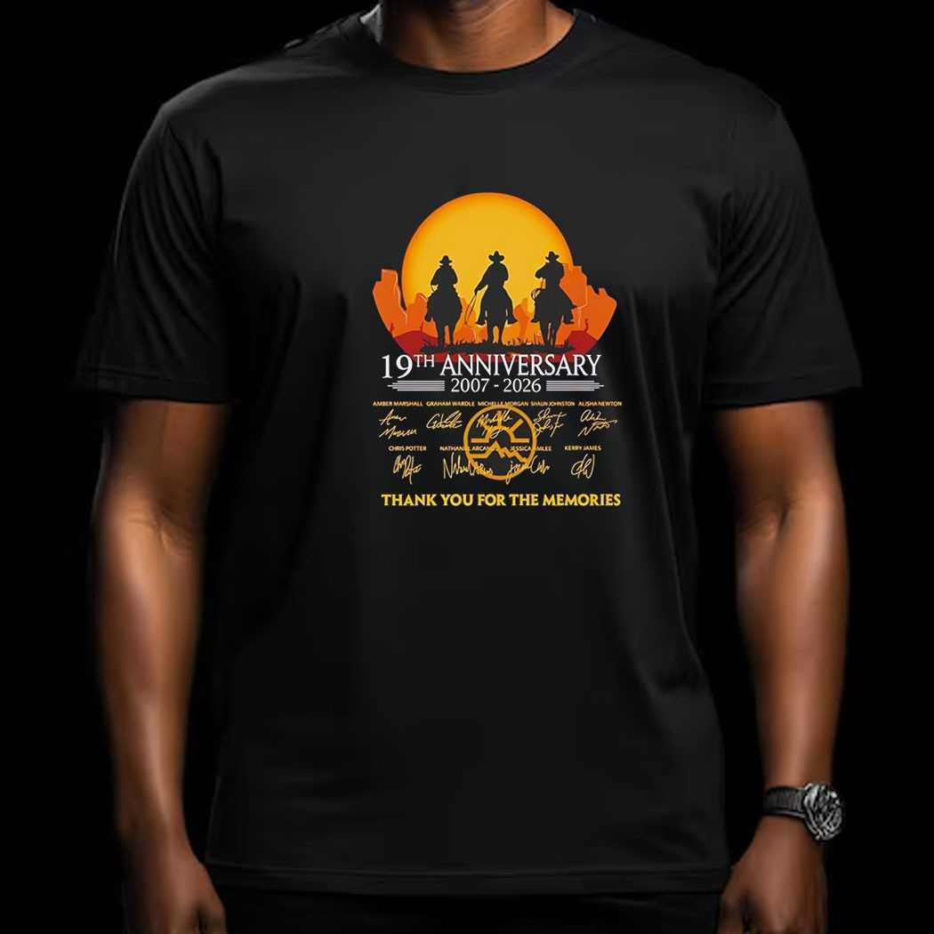 Heartland 19th Anniversary 2007 2026 Thank You For The Memories Tee
