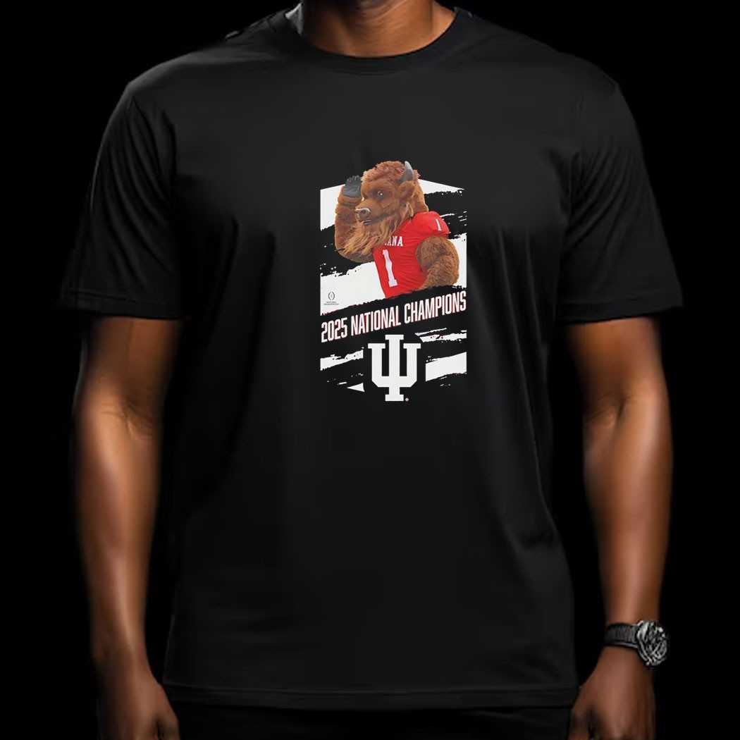 Indiana Hoosiers 2025 National Champions Mascot Tee