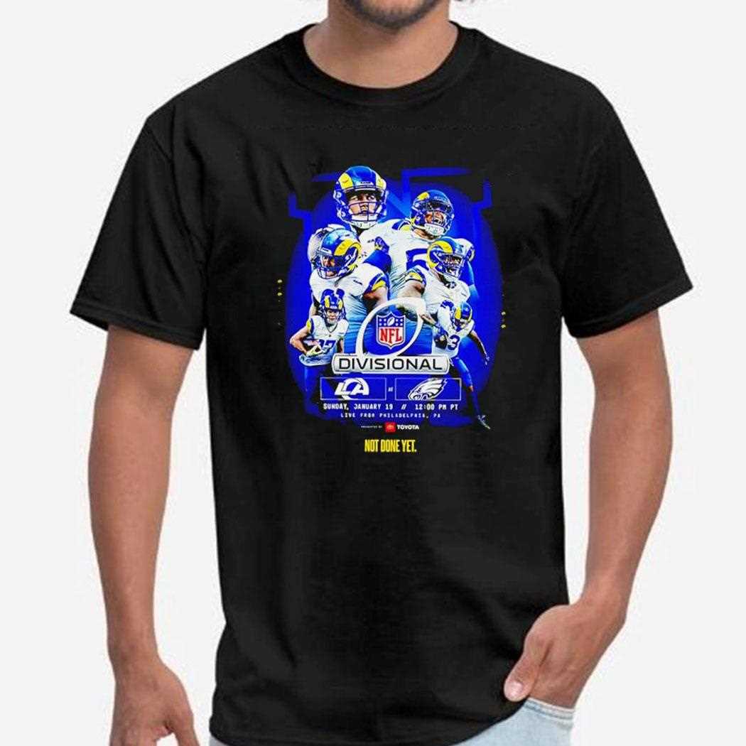 Los Angeles Rams Vs Philadelphia Eagles Nfl Divisional Round Matchups 2025 Tee