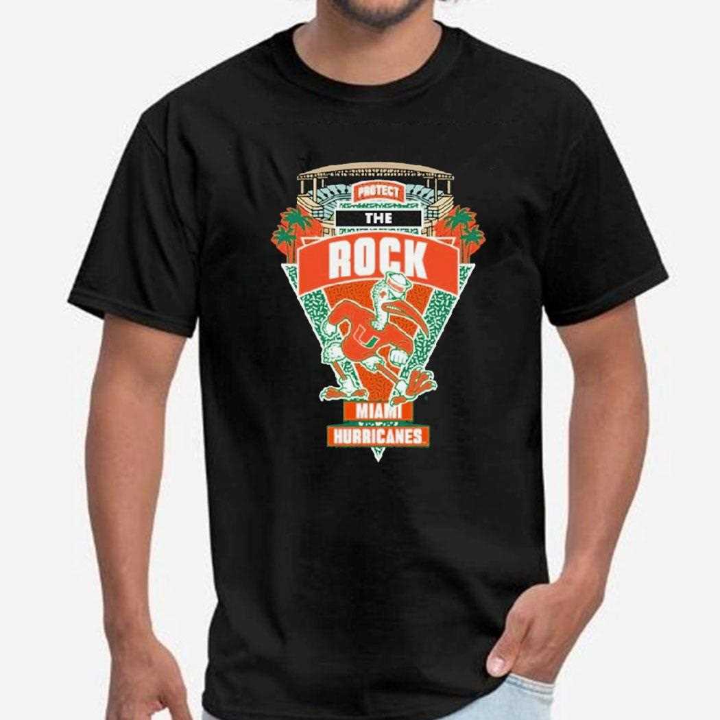 Miami Hurricanes Protect The Rock Tee