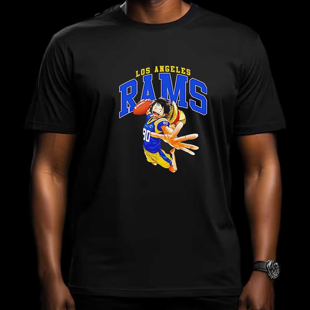 Nfl Legend Los Angeles Rams X Luffy One Piece Tee