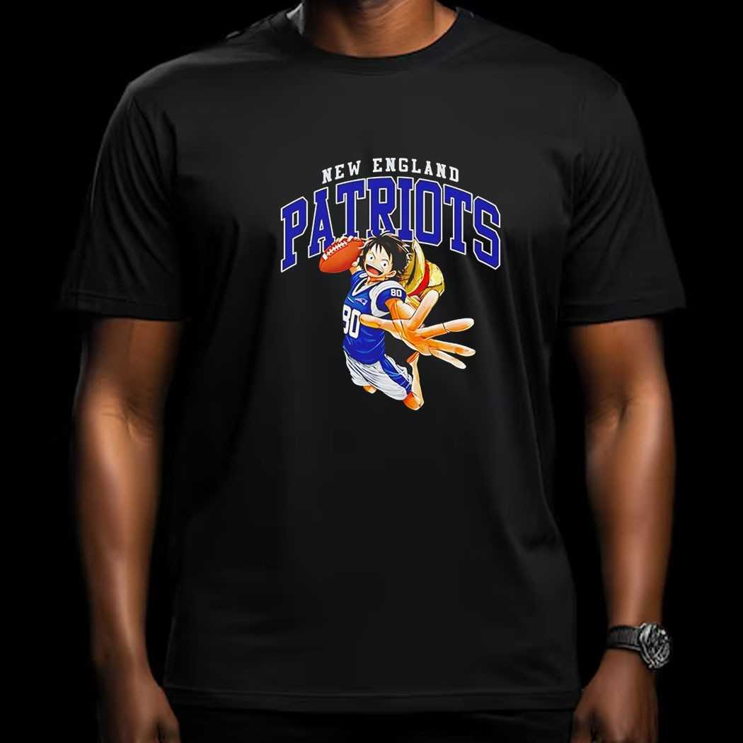 Nfl Legend New England Patriots X Luffy One Piece Tee