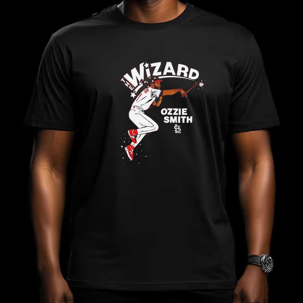 Ozzie Smith St Louis Cardinals Caricatures Tee