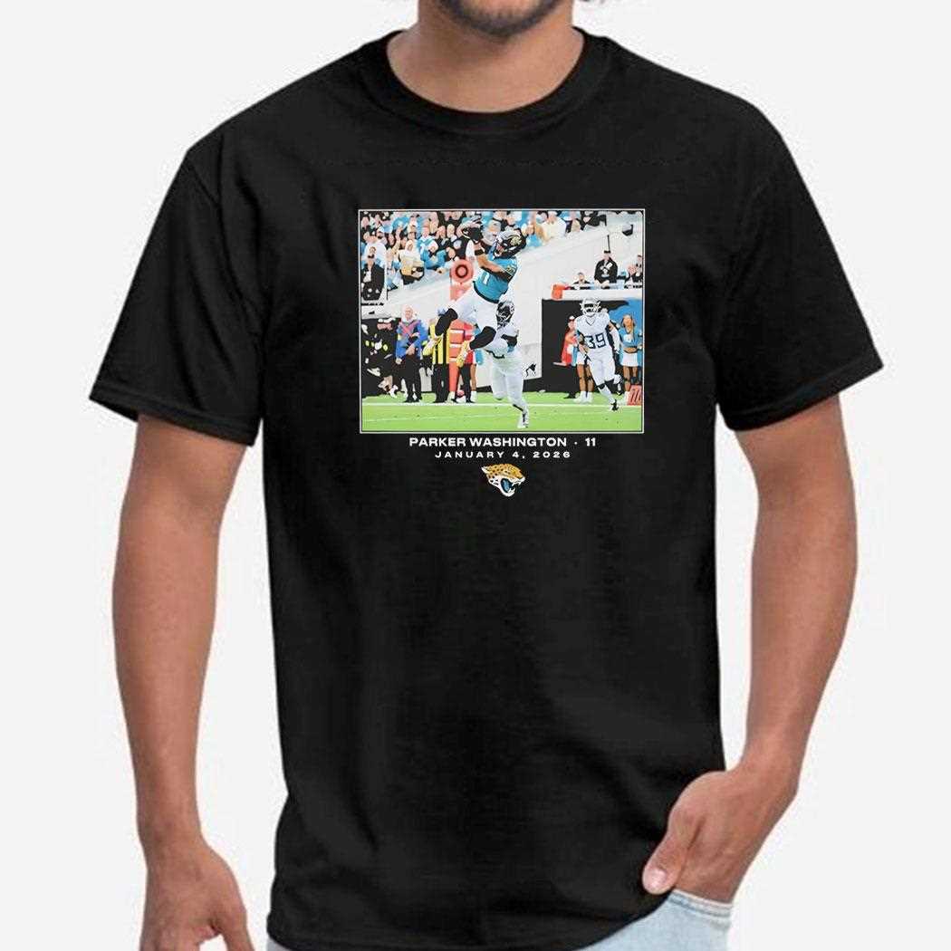 Parker Washington Jacksonville Jaguars Nfl Flash Features Week 18 Tee