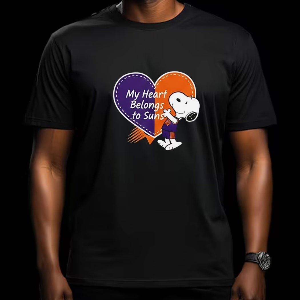 Phoenix Suns X Snoopy Cartoon Valentine 2026 Tee