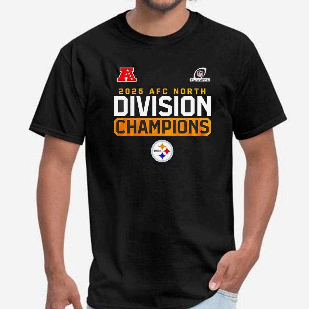 Pittsburgh Steelers 2025 Afc North Division Champions Tee