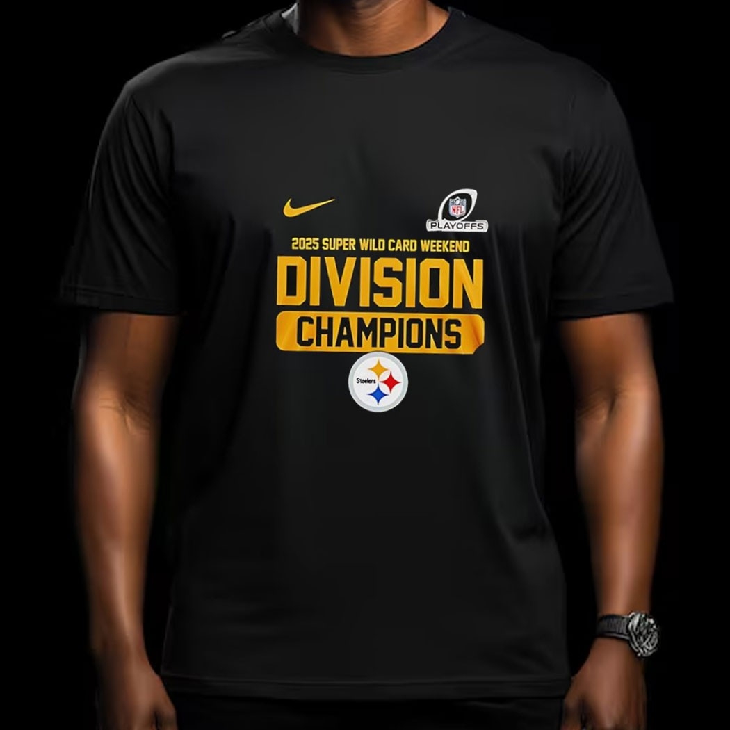 Pittsburgh Steelers 2025 Super Wild Card Weekend Division Champions Tee