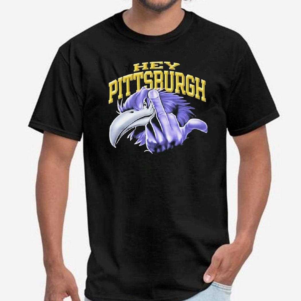 Ray Lewis Hey Pittsburgh Middle Finger Tee