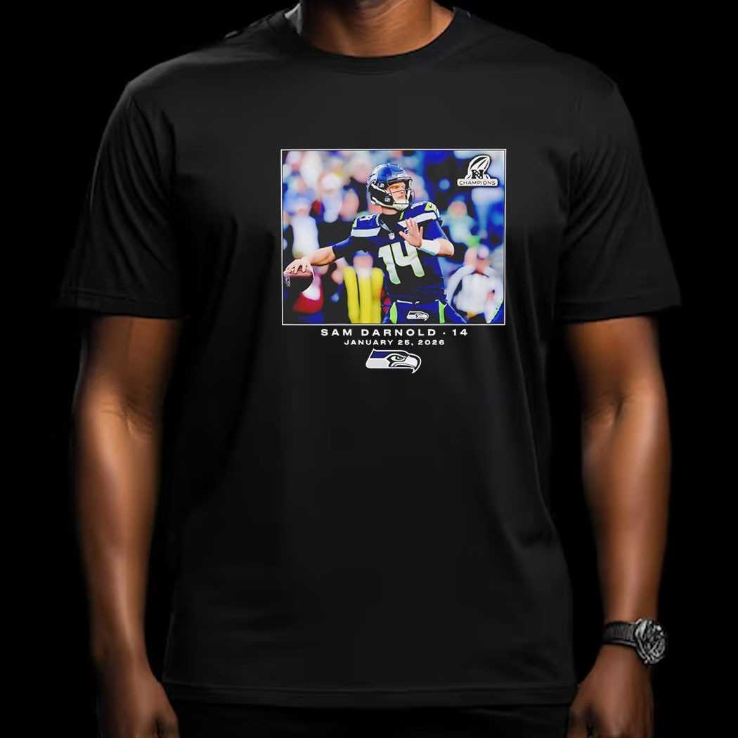 Sam Darnold Seattle Seahawks Nfl Flash Features Week 21 Tee