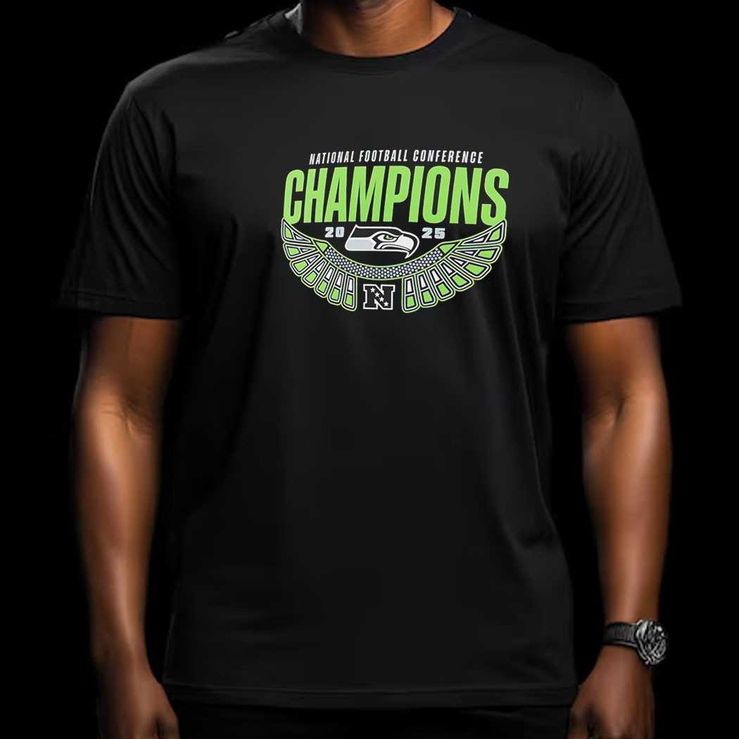 Seattle Seahawks 2025 Nfc Champions Hometown Tee