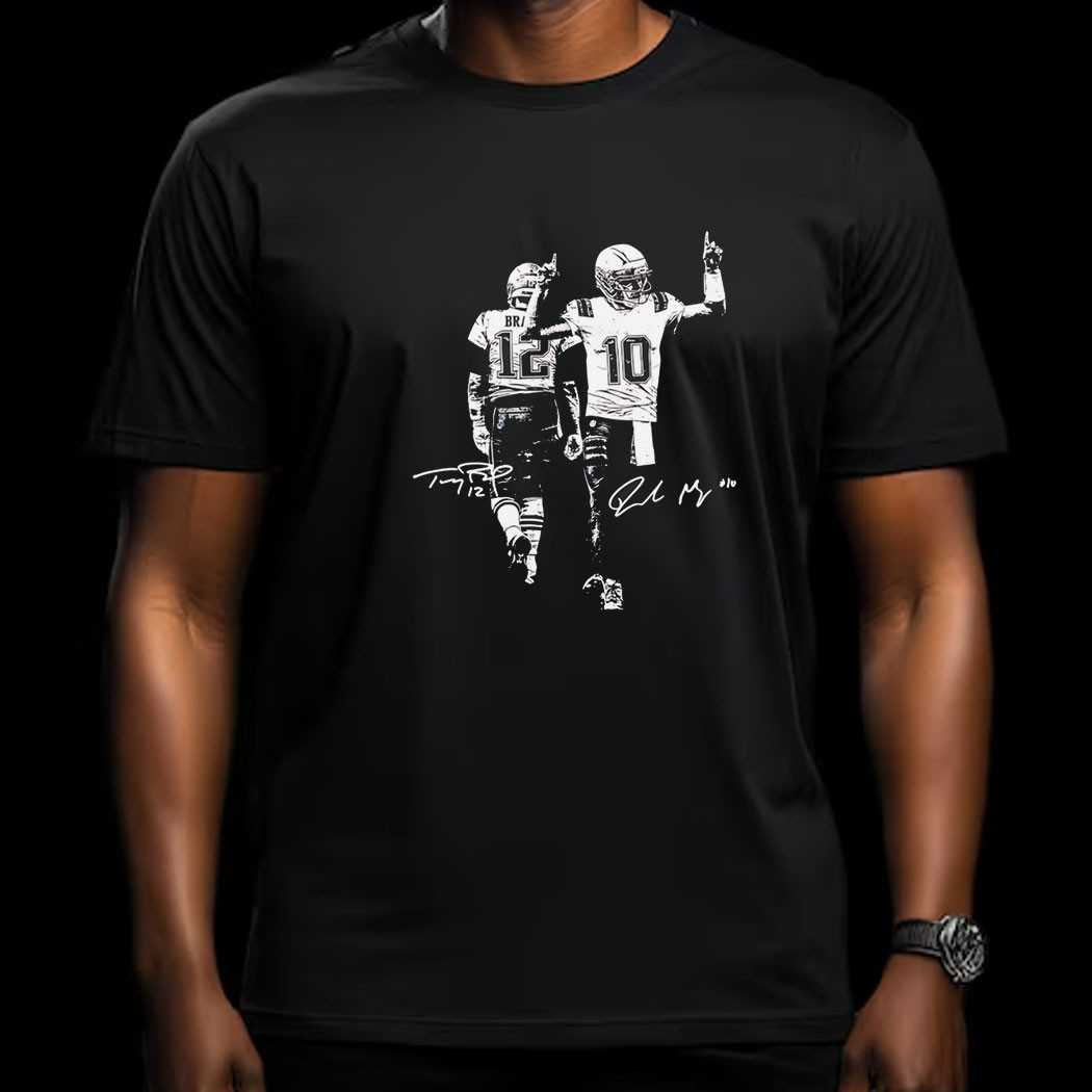Tom Brady Drake Maye New England Patriots Football Game Day Tee