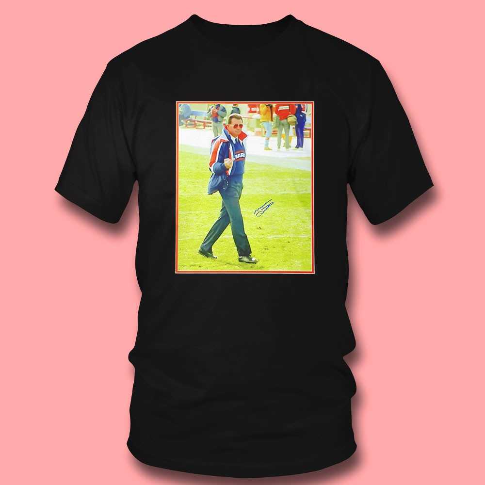 Chicago Bears Mike Ditka Da Coach Middle Finger Tee