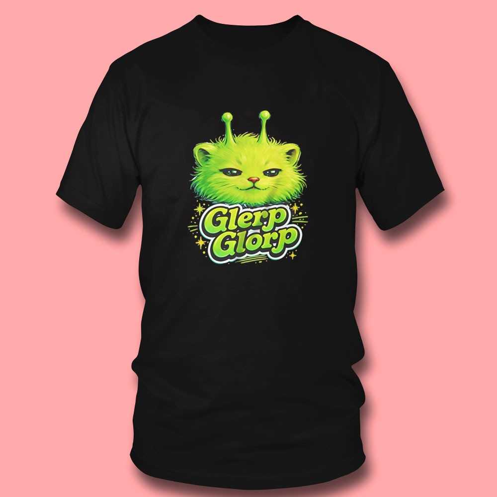 Glerp Glorp Alien Cat Tee