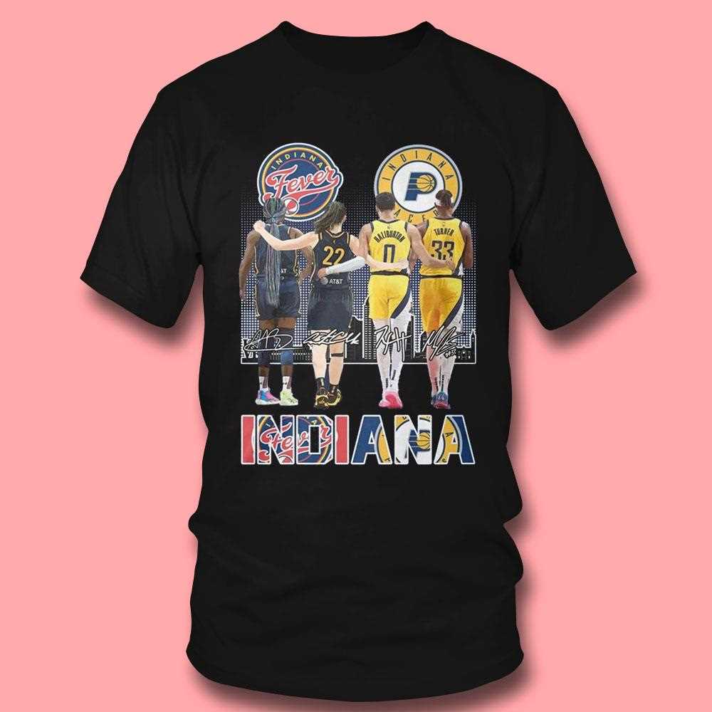 Indiana Pacers Men’s Team Indiana Fever Women’s Team Basketball Tee Indiana Pacers Men’s Team Indiana Fever Women’s Team Basketball Tee