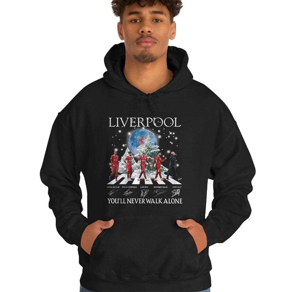 Liverpool You’ll Never Walk Alone In Christmas 2024 Tee Liverpool You’ll Never Walk Alone In Christmas 2024 Tee
