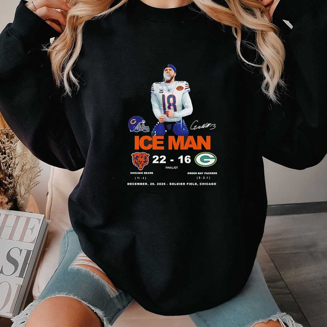Caleb Williams Chicago Bears Iceman Soldier Field Chicago Tee