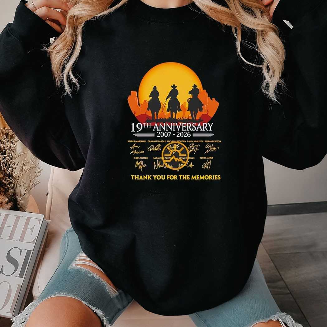 Heartland 19th Anniversary 2007 2026 Thank You For The Memories Tee
